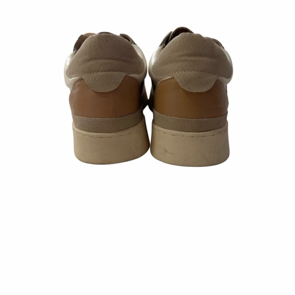 OASIS SOCIETY Tan White Fashion Sneakers Size 8.5